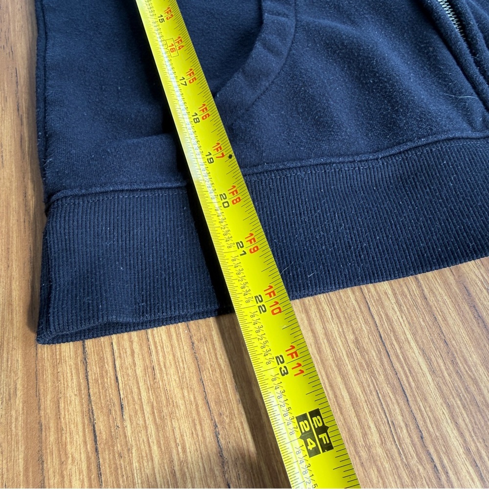 Old Navy Black Hoodie White Ties Size S - Picture 3 of 5